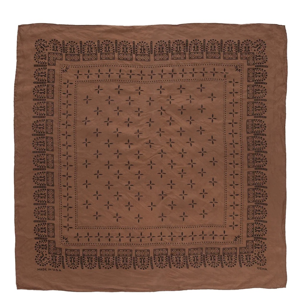 OZMA silk bandana in cedar
